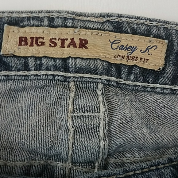 Big Star Casey K Low Rise Fit Long Blue Jeans - Picture 5 of 7